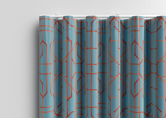 Bamboo Candy, Red Blue - Made To Measure Curtains - Image 13